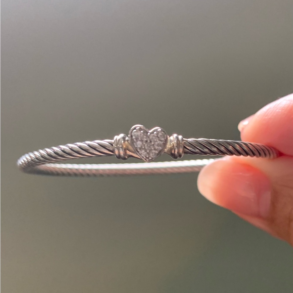 David Yurman Diamond heart Bracelet